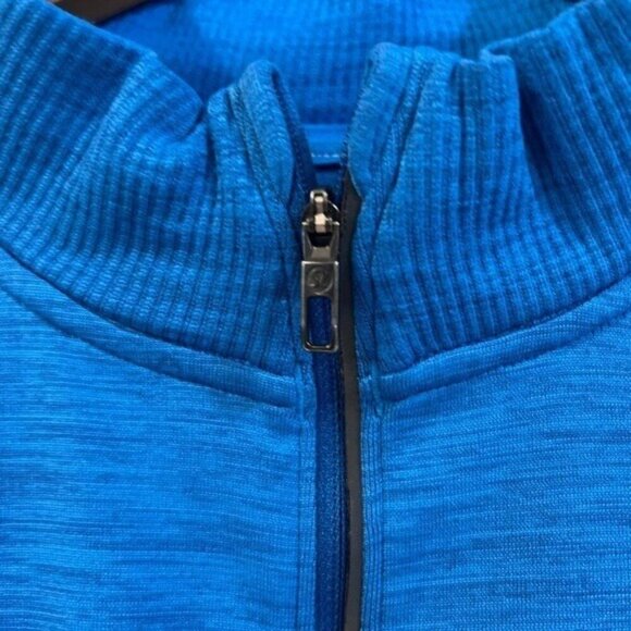 Lululemon Men's Metal Tech 1/4 Zip Size Large Pullover Blue Long Sleeves XL - Picture 4 of 4